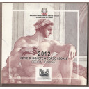 2012 - Divisionale I.P.Z.S. 10 valori Con Moneta Argento 5 € Cappella Sistina  